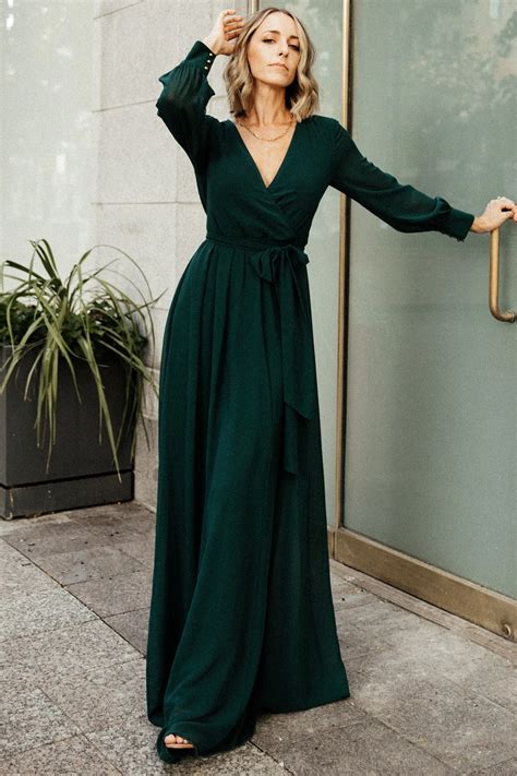 wedding guest dresses emerald green|forest green wedding guest dresses.